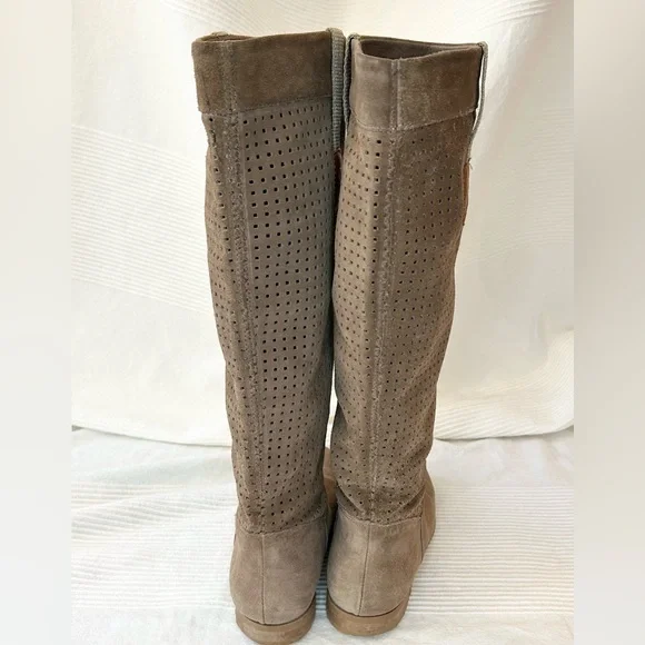 Suede Leather Riding Boots - Picture 3 of 15